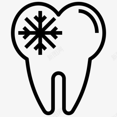 性感牙齿牙齿护理图标图标