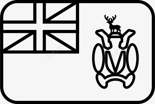 南乔治亚和南桑威奇岛国旗国家sgs图标图标
