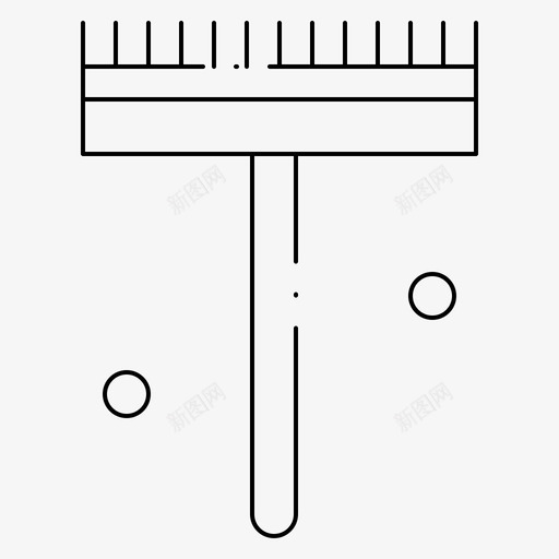 耙子园丁铲子图标svg_新图网 https://ixintu.com 园丁 季节 春季 细线 耙子 铲子