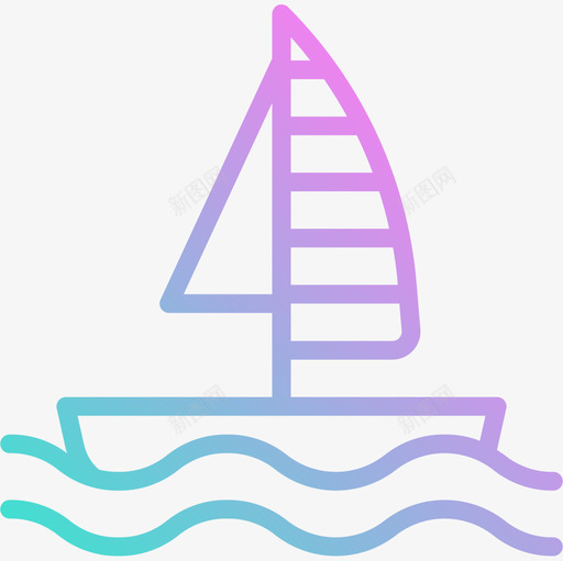 帆船运动78坡度图标svg_新图网 https://ixintu.com 坡度 帆船 运动78