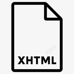 xhtmlxhtml格式文件文件格式图标高清图片