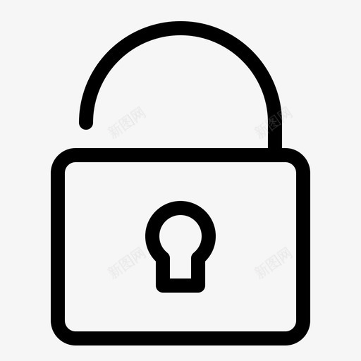 解锁安全基本用户界面元素图标svg_新图网 https://ixintu.com 元素 基本 安全 用户界面 解锁