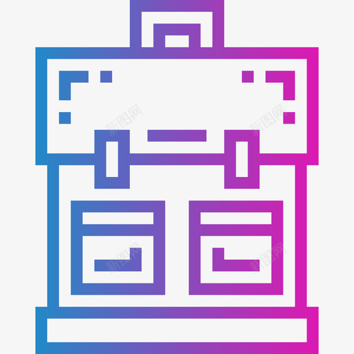 背包hipster17gradient图标svg_新图网 https://ixintu.com gradient hipster17 背包