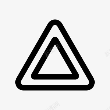三角形金字塔警告图标图标