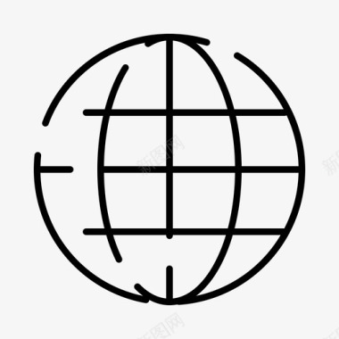 世界全球地图图标图标