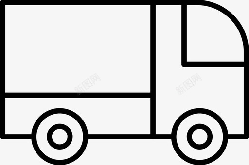 交货装运卡车图标图标