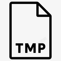TMP图标tmp格式扩展名文件图标高清图片