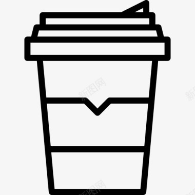 咖啡杯冷饮水图标图标