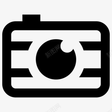 照相机胶片录像机即时照相机图标图标