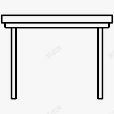 桌子家具家具轮廓图标图标