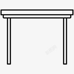 桌子的轮廓桌子家具家具轮廓图标高清图片