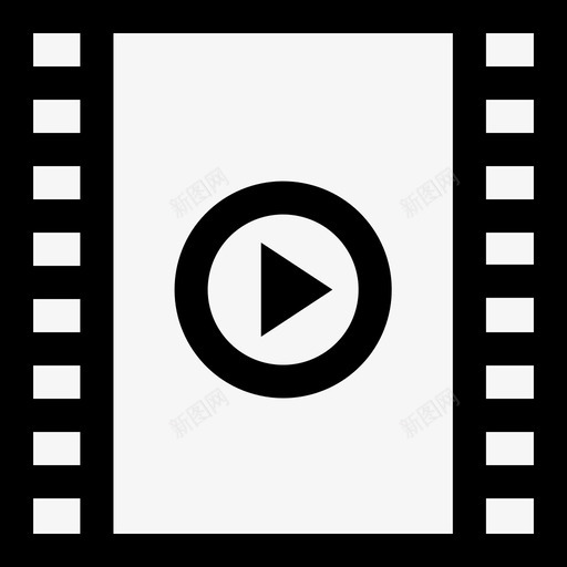 视频播放器音频和视频版本3线性图标svg_新图网 https://ixintu.com 线性 视频播放器 音频和视频版本3