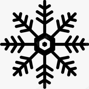 雪花天气150固体图标图标