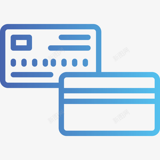 信用卡办公室131梯度图标svg_新图网 https://ixintu.com 信用卡 办公室 梯度