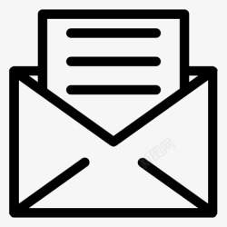 电子邮件收件箱打开邮件电子邮件收件箱图标高清图片