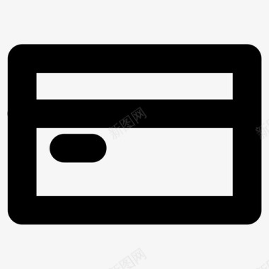 信用卡用户界面图标图标