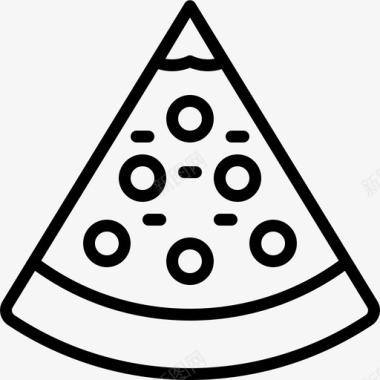 披萨快餐意大利图标图标
