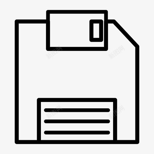 保存数据软盘图标svg_新图网 https://ixintu.com 保存 保存文件 另存为 存储 数据 软盘