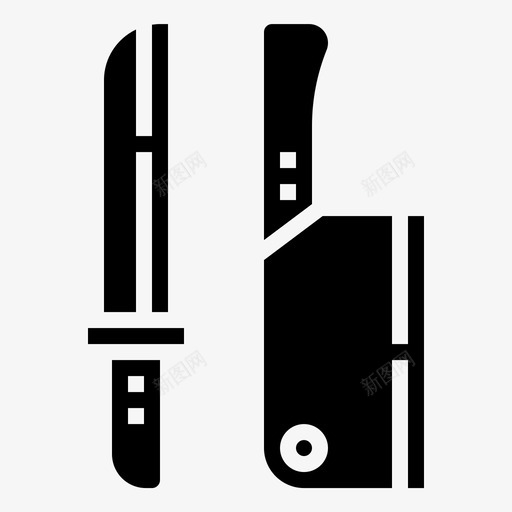 刀烹饪刀具图标svg_新图网 https://ixintu.com 刀 刀具 厨房用具 烹饪 设备 野餐元素铭文