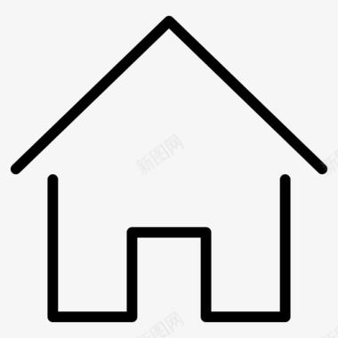 房产房子不动产图标图标