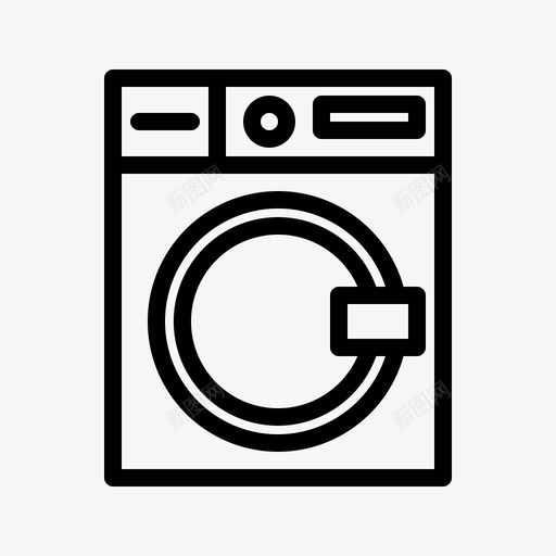 洗衣机电子洗衣图标svg_新图网 https://ixintu.com 洗衣 洗衣机 电子 电子设备