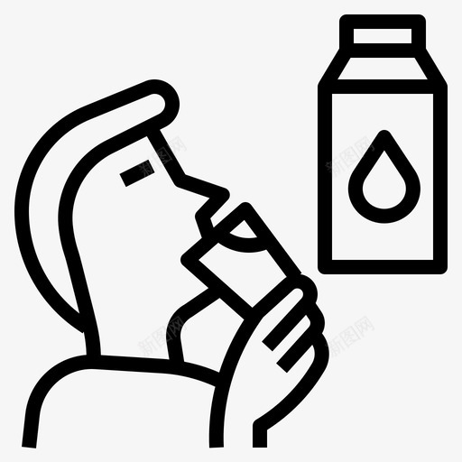 喝牛奶孩子健康图标svg_新图网 https://ixintu.com 不眠之夜 健康 孩子 牛奶