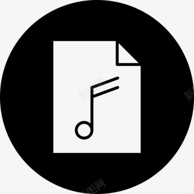 音乐文件音频文件媒体文件图标图标