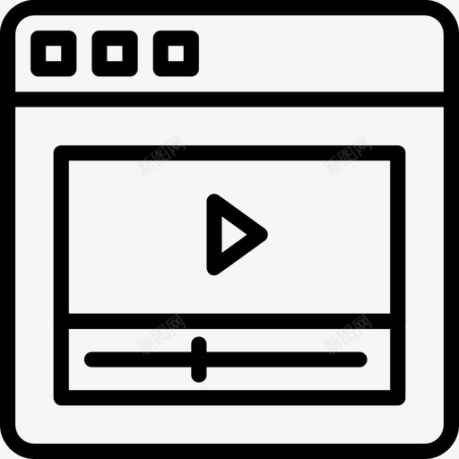 浏览器用户界面33线性图标svg_新图网 https://ixintu.com 浏览器 用户界面 线性