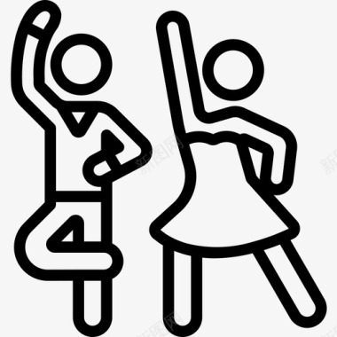 舞蹈南美直系图标图标