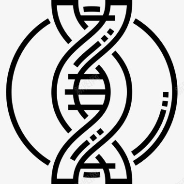 Dna生物工程8线性图标图标