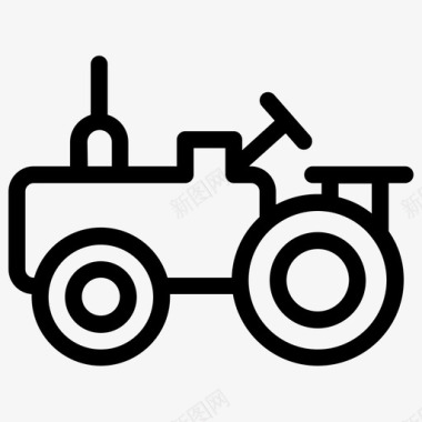 拖拉机农业农业机械图标图标