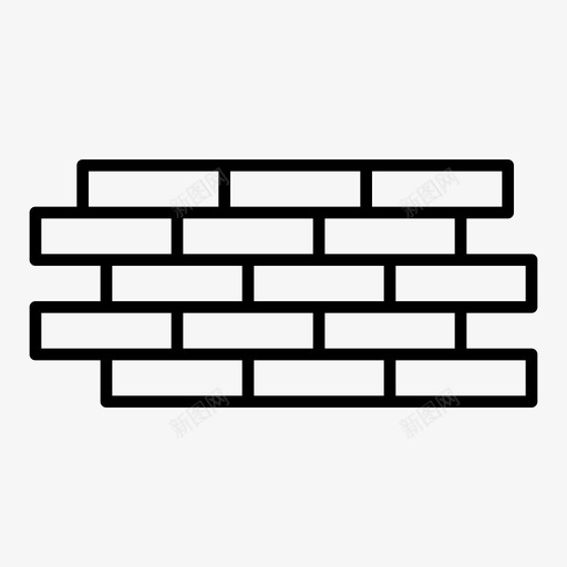 砖墙堵塞防御图标svg_新图网 https://ixintu.com 保护 堵塞 工具 概述 砖墙 设置 防御