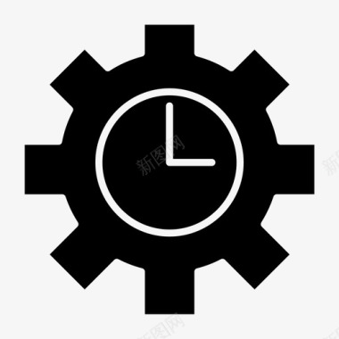 工作时间截止日期持续时间图标图标