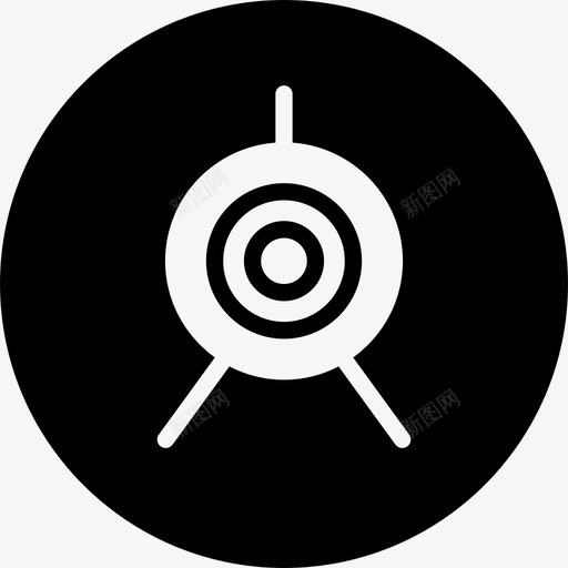射箭游戏运动图标svg_新图网 https://ixintu.com 填充 射箭 游戏 运动