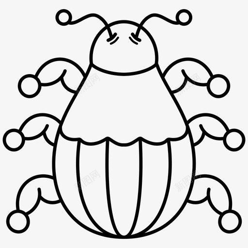虫子甲虫科罗拉多马铃薯甲虫图标svg_新图网 https://ixintu.com 多尔 甲虫 科罗拉多 虫子 马铃薯