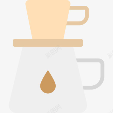 滴水玻璃咖啡店业务平板图标图标