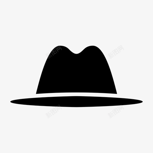 帽子配件沙滩帽图标svg_新图网 https://ixintu.com 农民 帽子 时尚 沙滩 配件