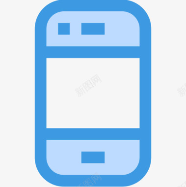 智能手机essential7蓝色图标图标