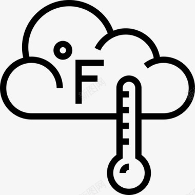 法伦海特154号天气直线型图标图标
