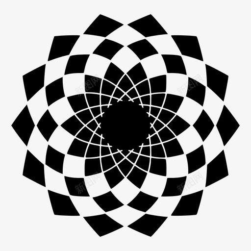 抽象花圆形创意荷花图标svg_新图网 https://ixintu.com 创意 图案 圆形 抽象 曼陀罗 花集 荷花 螺旋