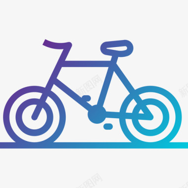 自行车交通123坡度图标图标