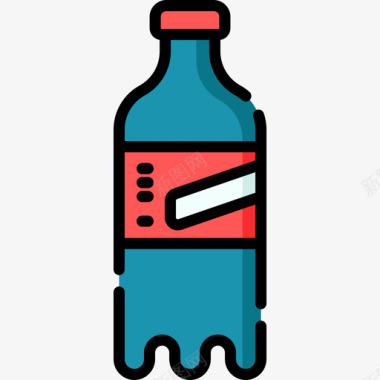 可乐服务区线颜色图标图标