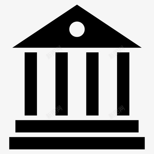 银行银行大楼银行服务图标svg_新图网 https://ixintu.com 大楼 服务 用户界面 银行
