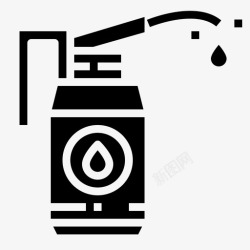 加油瓶子加油器瓶子润滑剂图标高清图片