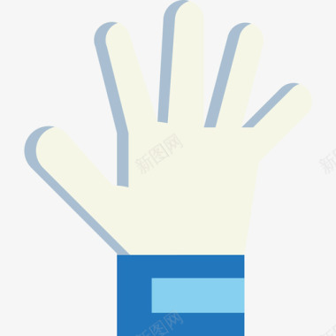 手套足球24扁平图标图标