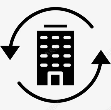建筑商业和管理5坚实图标图标