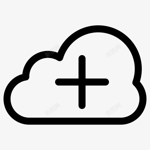 云添加数据图标svg_新图网 https://ixintu.com 保存 天气 数据 添加