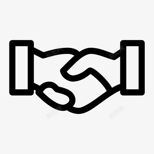 协议商务握手图标svg_新图网 https://ixintu.com 12个 会议 协议 商务 媒介 握手 随机