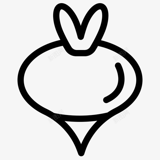 食物春季萝卜图标svg_新图网 https://ixintu.com 春季 春季季节性系列 萝卜 蔬菜 食物