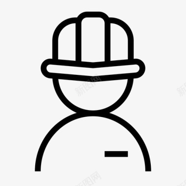 工人建筑工程师图标图标